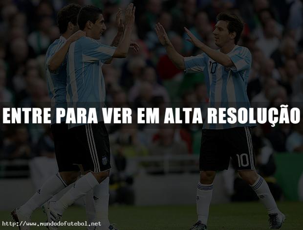 argentina,amistoso,di,maria,messi