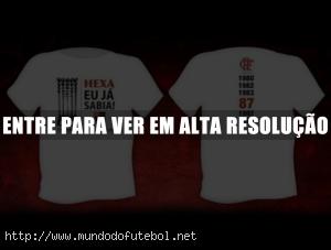 Camiseta 'Hexa, eu já sabia', Flamengo, comemorativa