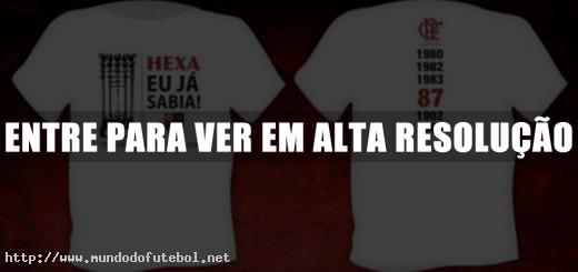 Camiseta 'Hexa, eu já sabia', Flamengo, comemorativa