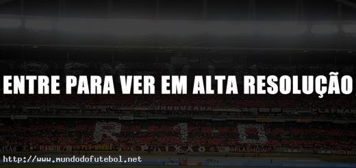 Mosaico, torcida Flamengo, Ronaldinho Gaúcho, "Bem-Vindo, R10"