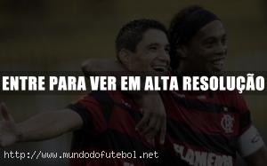 Ronaldinho Gaúcho, comemoração, Flamengo, Thiago Neves