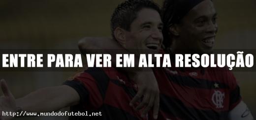 Ronaldinho Gaúcho, comemoração, Flamengo, Thiago Neves