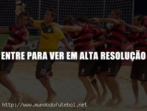 Bonde,Flamengo,comemoração,futebol de areia,mundialito
