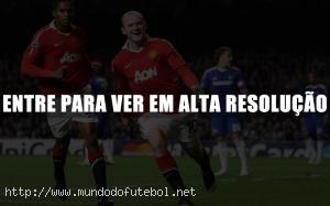 Rooney, comemoração, Chelsea, Manchester United, Champions League