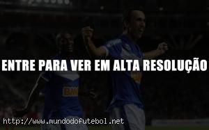 Thiago Ribeiro,comemoração,Cruzeiro,Libertadores