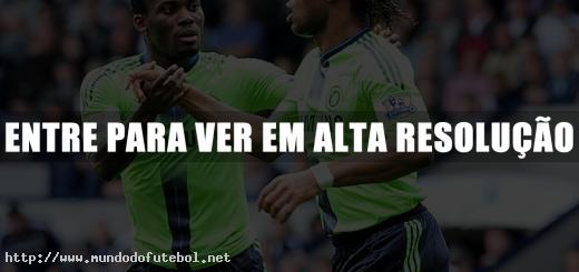 Drogba,Essien,comemoração,Inglês,Chelsea