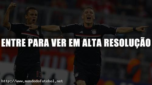 schweinsteiger, comemoração, Bayern Munique