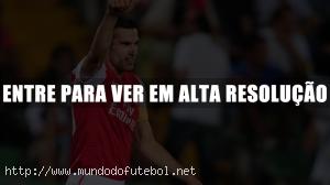 van persie, comemoração, Arsenal, UEFA Champions League