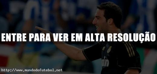 higuain, comemoração, real madrid