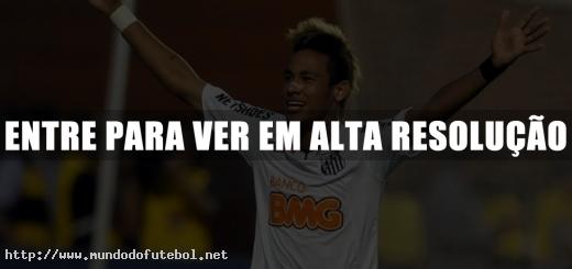 neymar, comemoração, Santos