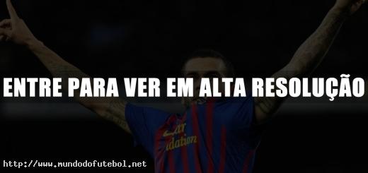 Daniel Alves, comemoração, Barcelona