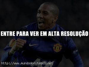 ashley young-, comemoração, manchester united, uefa europa league