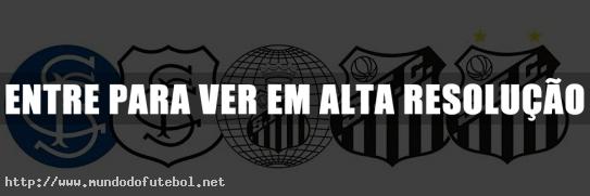 Santos, escudos, história futebol