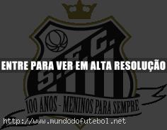 logo do centenario do Santos FC