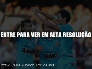 Santos, Neymar, Paulo Henrique Ganso, Elano, comemoração