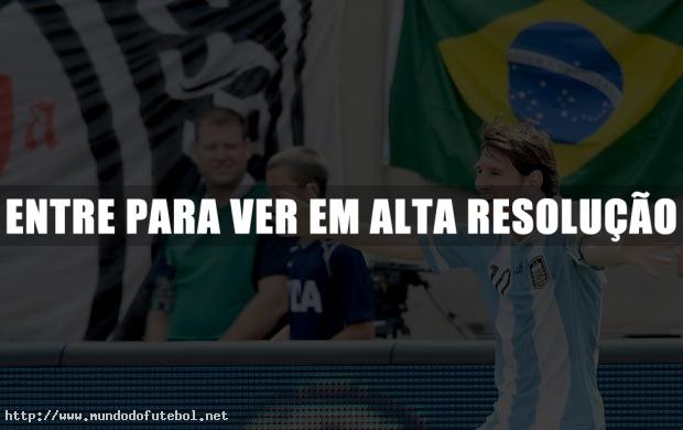 Argentina, amistoso, comemoração, Messi,