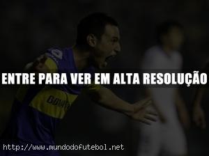 Miño, Boca Juniors, comemoração, Libertadores