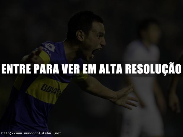 Miño, Boca Juniors, comemoração, Libertadores