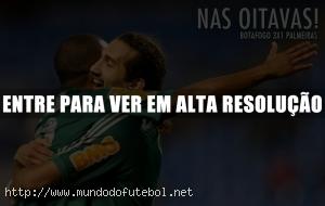 Barcos comemorando o gol que classificou o Palmeiras (Site oficial: www.palmeiras.com.br)