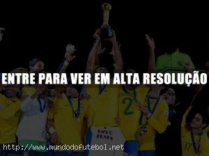 Brasil, campeão Copa das Confederações 2009, troféu, Lúcio