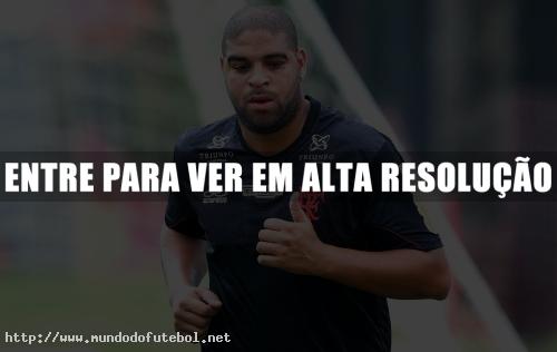 Adriano, treino, Flamengo