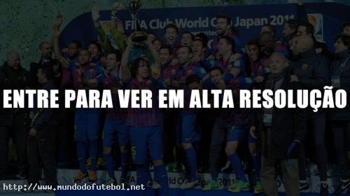 Barcelona, comemoração , campeão, taça, Mundial de Clubes FIFA 2011