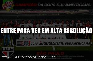 Pôster, São Paulo, campeão, Copa Bridgestone Sudamericana