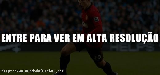 Van Persie, Manchester United, comemoração