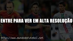 Iniesta, Messi, Cristiano Ronaldo