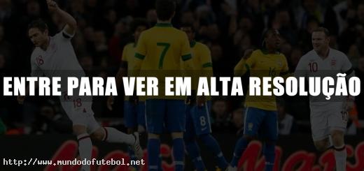 lampard, Rooney, Oscar, Arouca, Brasil, Inglaterra, futebol